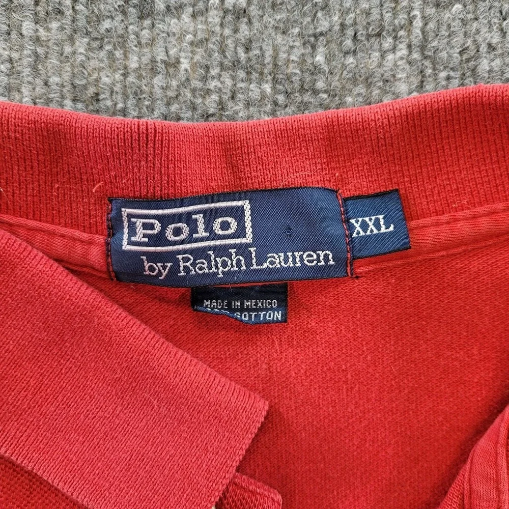 Lot of 2 Polo Ralph Lauren Y2K Solid Polo Shirts XXL‎